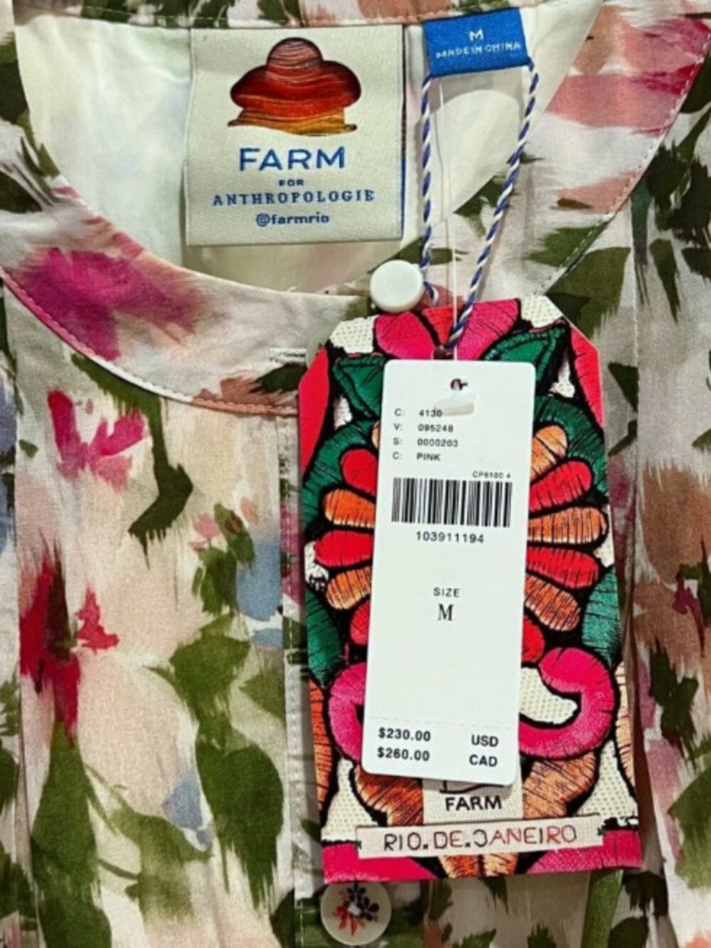 NWT @loverlygrey x Farm Rio Short-Sleeve Dress Size M - Picture 13 of 16